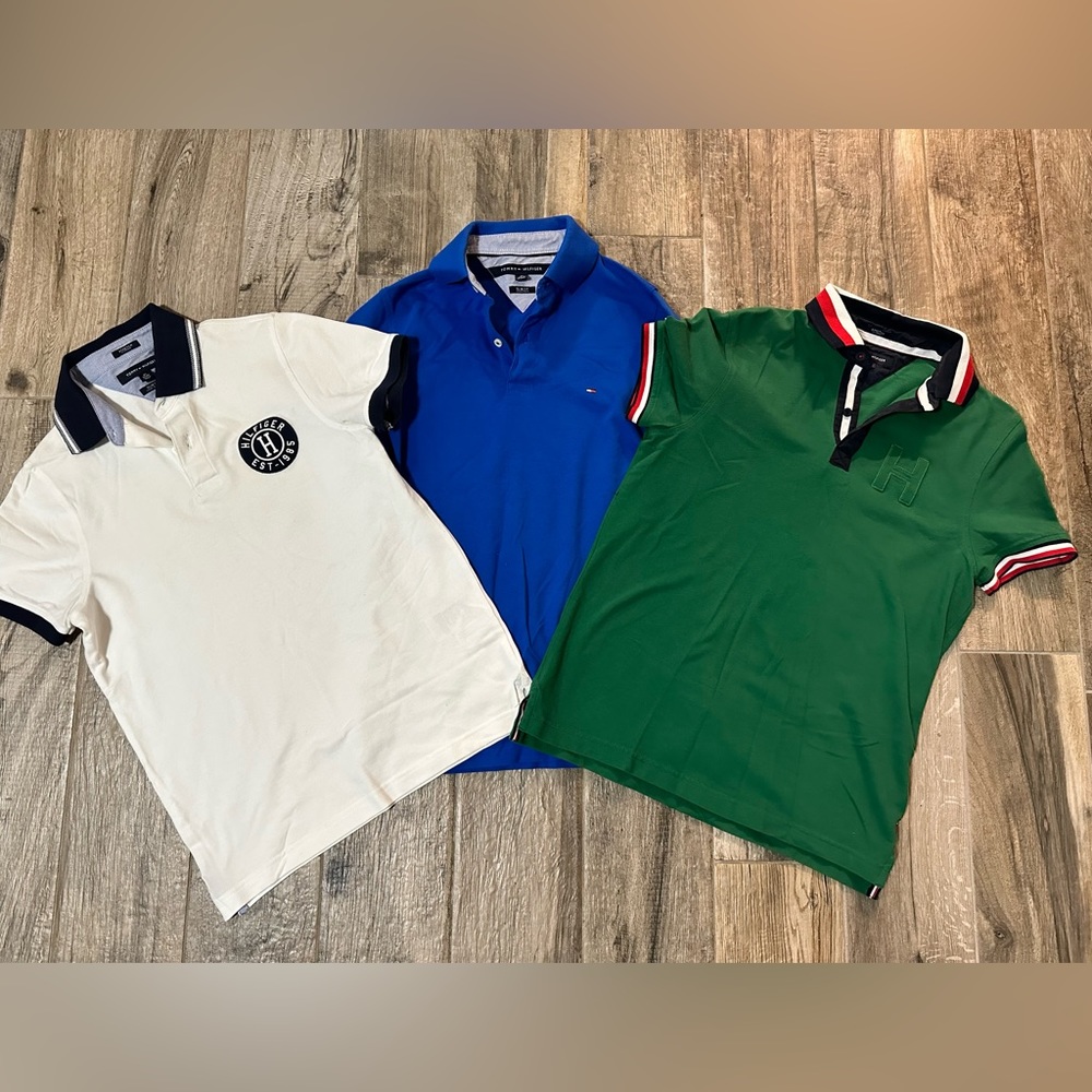 3 gently used Men’s Tommy Hilfiger polos . All size XS